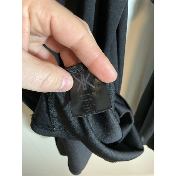 Kardashian Kollection Women’s XL Slip Dress And Cover Black Sheer Designer - Picture 8 of 10